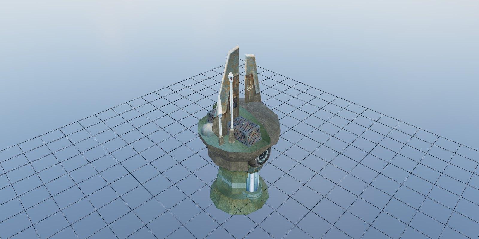 A 3ds Max scene rendered in the Innerscene viewer