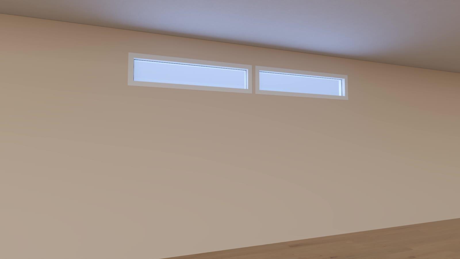Circadian Window installed in a clerestory configuration.
