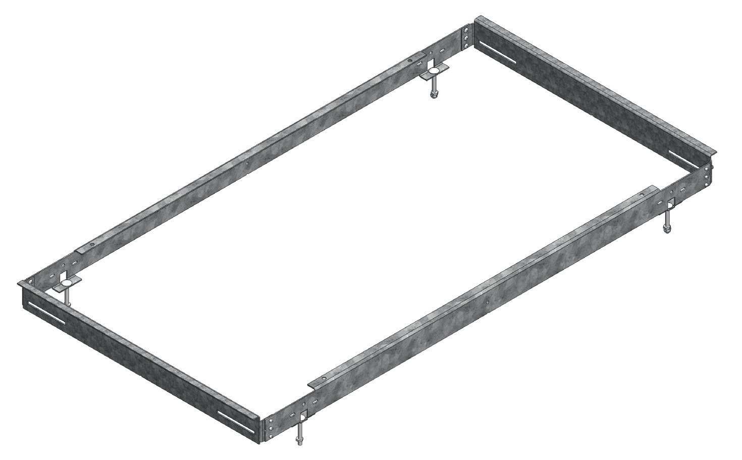 NC Housing as supplied for Wall Mount, without threaded rods or hanger bars