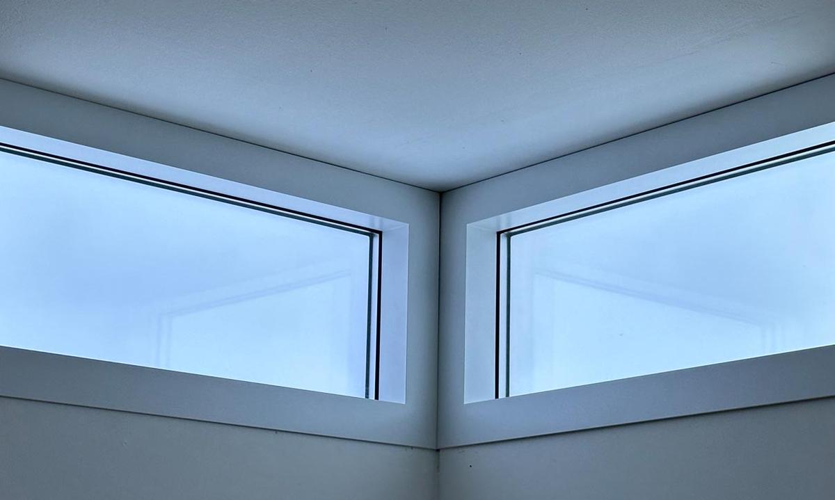 Circadian Sky DuoGlass dual-reflectance creating window-like depth perception