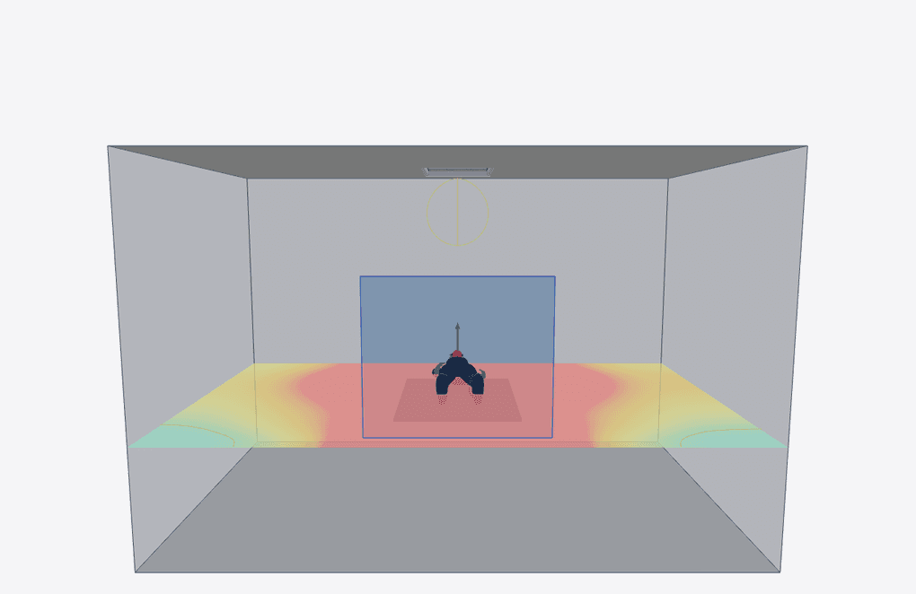 3D view, ceiling panel