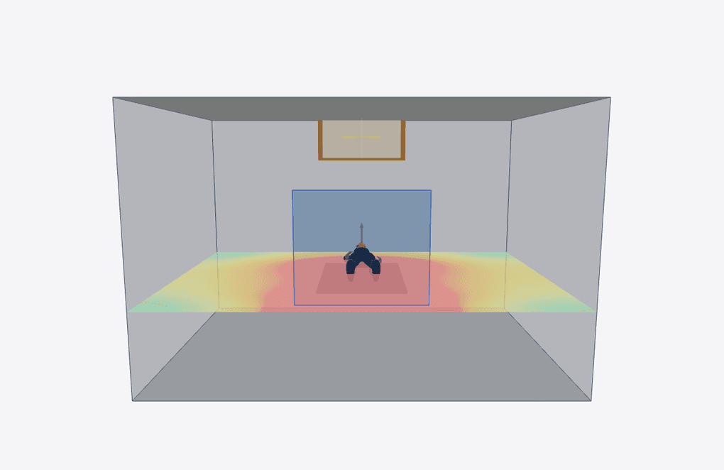 3D view, headwall panel