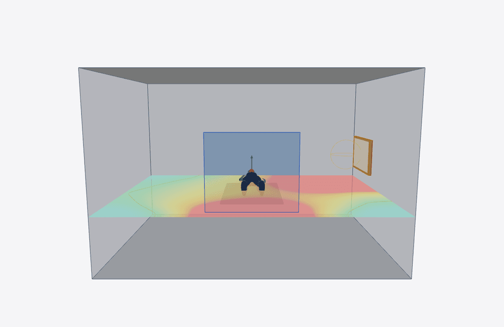 3D view, side-wall panel
