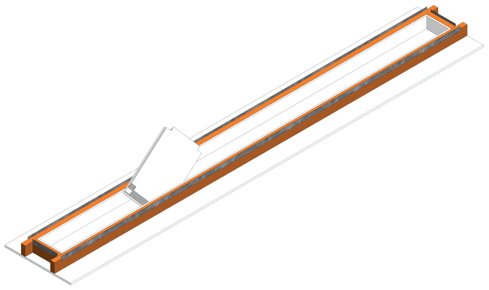 Fixture angled through the coffer opening during lay-in installation