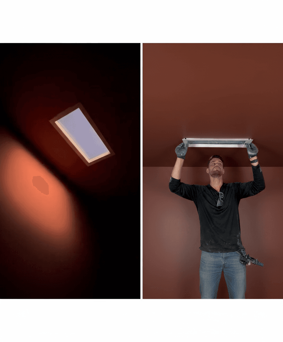 Rayleigh scattering artificial skylight panel