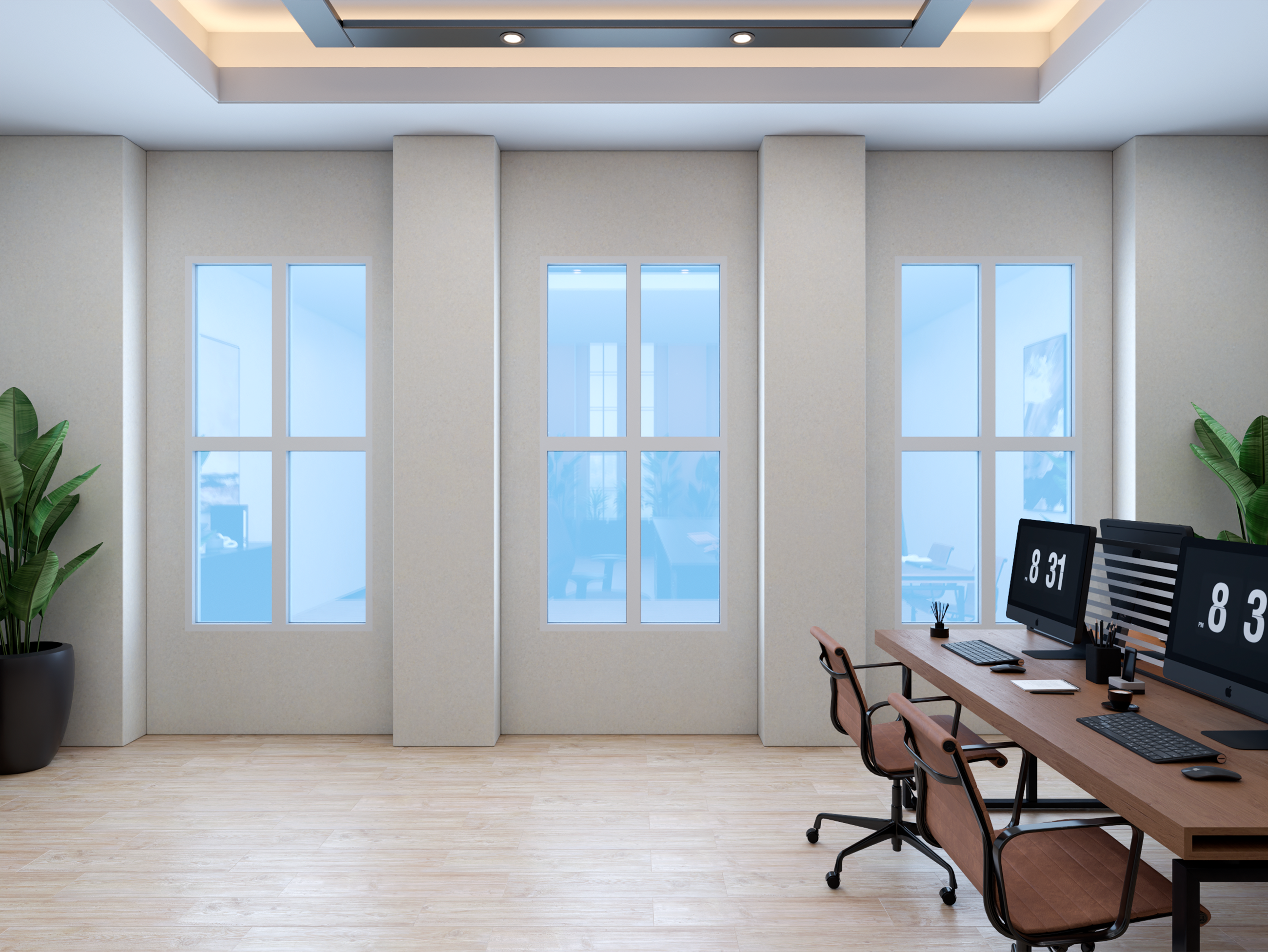 Inspiration - Circadian Sky Window Office Workspace