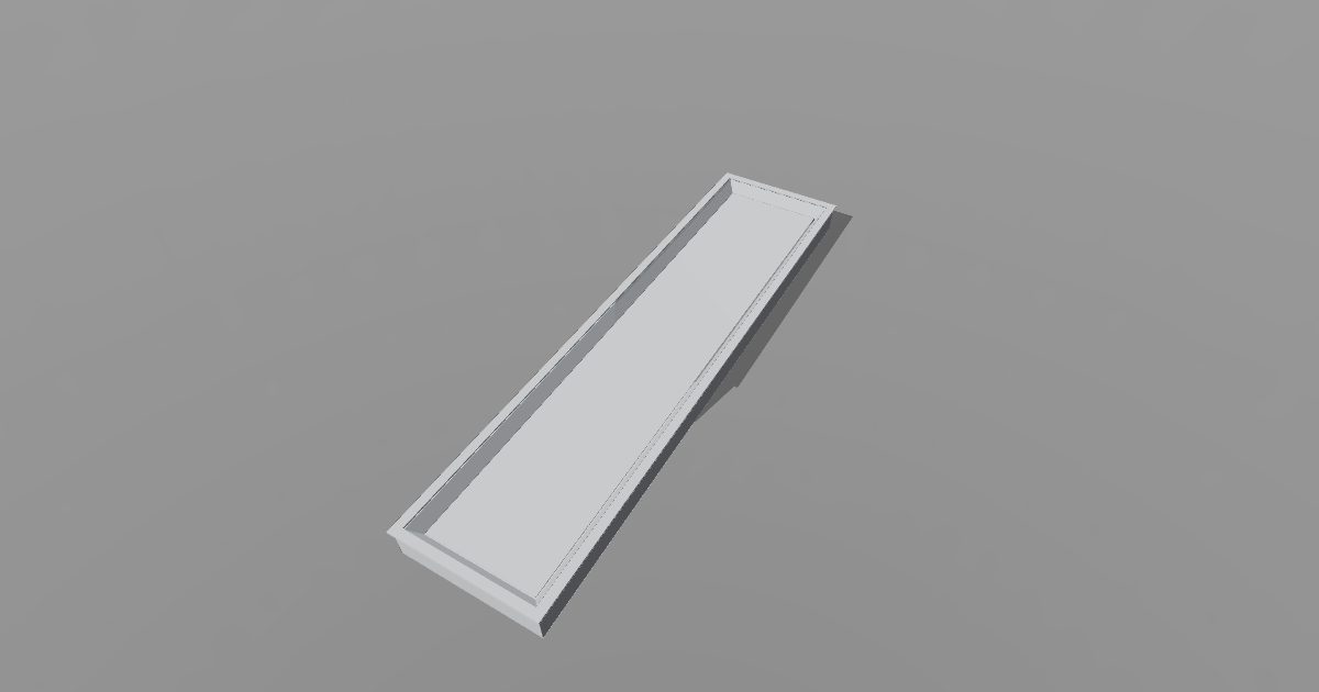 1 x 4 ft recessed troffer