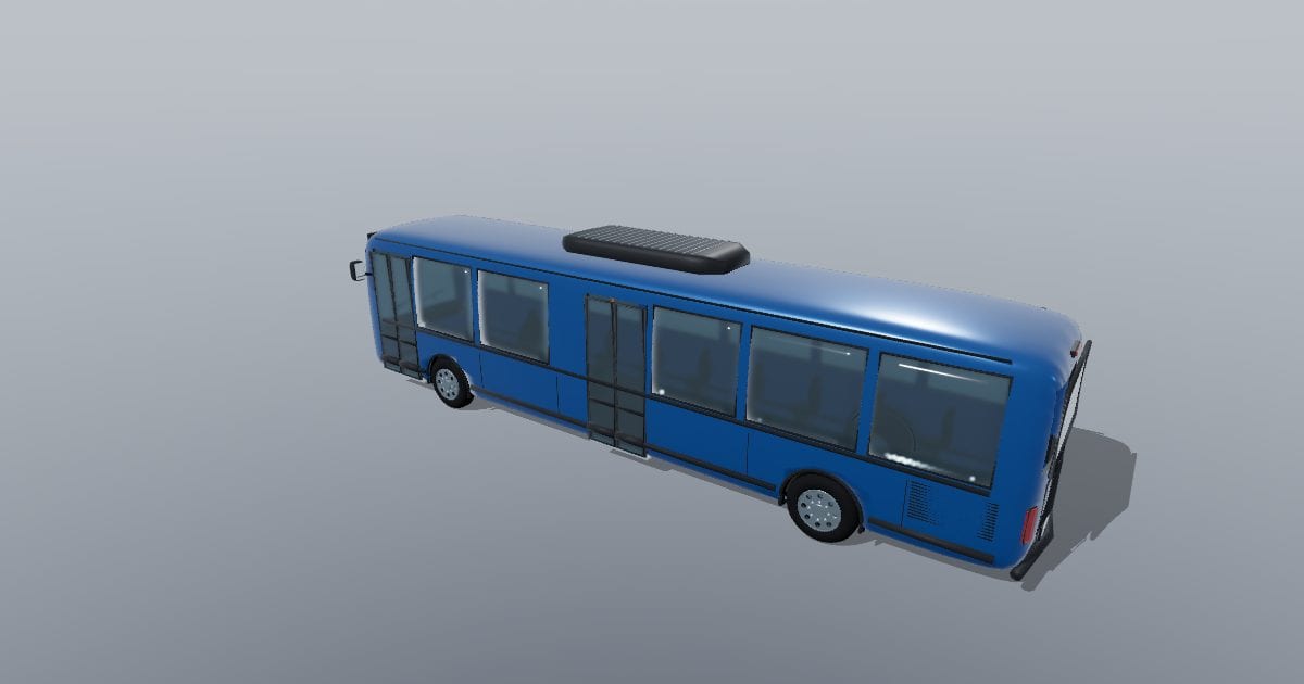 12 m low-floor city bus