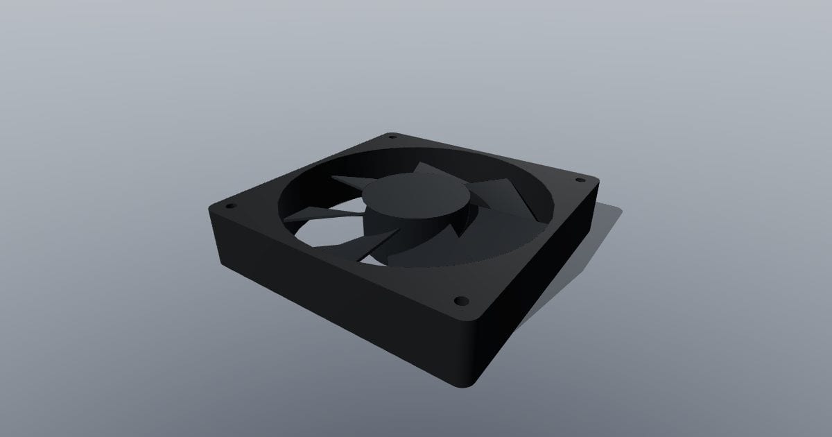 120 mm axial cooling fan