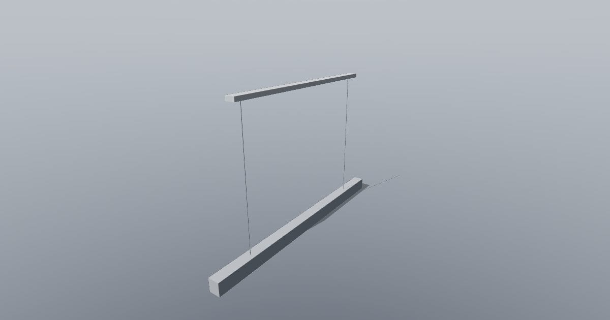 1200 mm suspended linear pendant