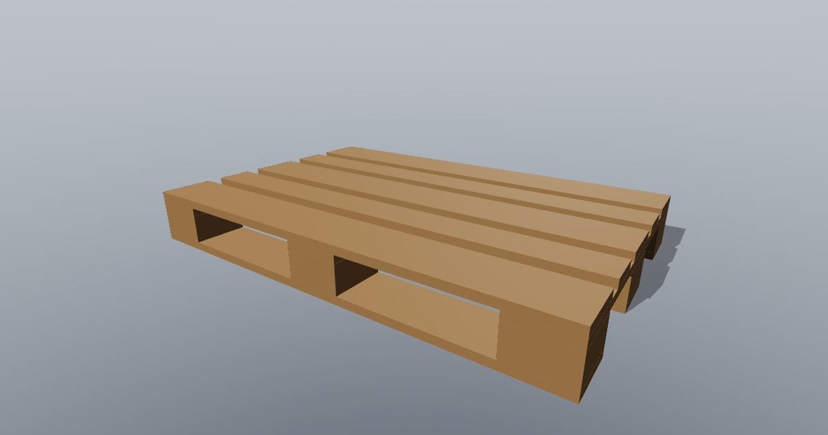 1200 x 800 mm wooden pallet