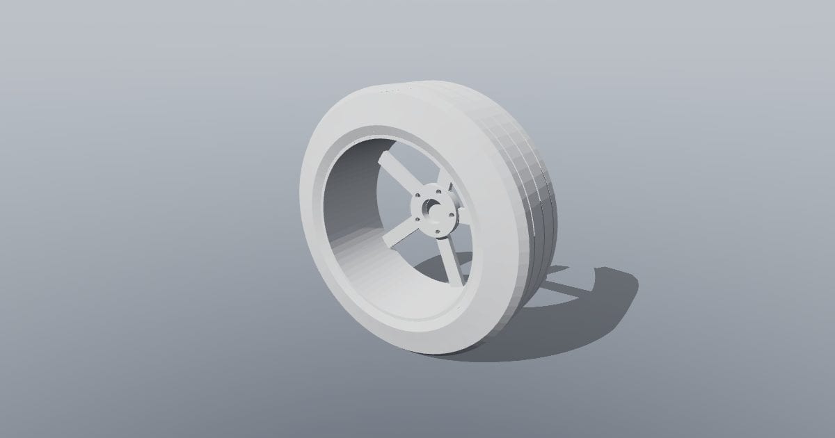 17 inch five-spoke alloy wheel and tyre (3MF)