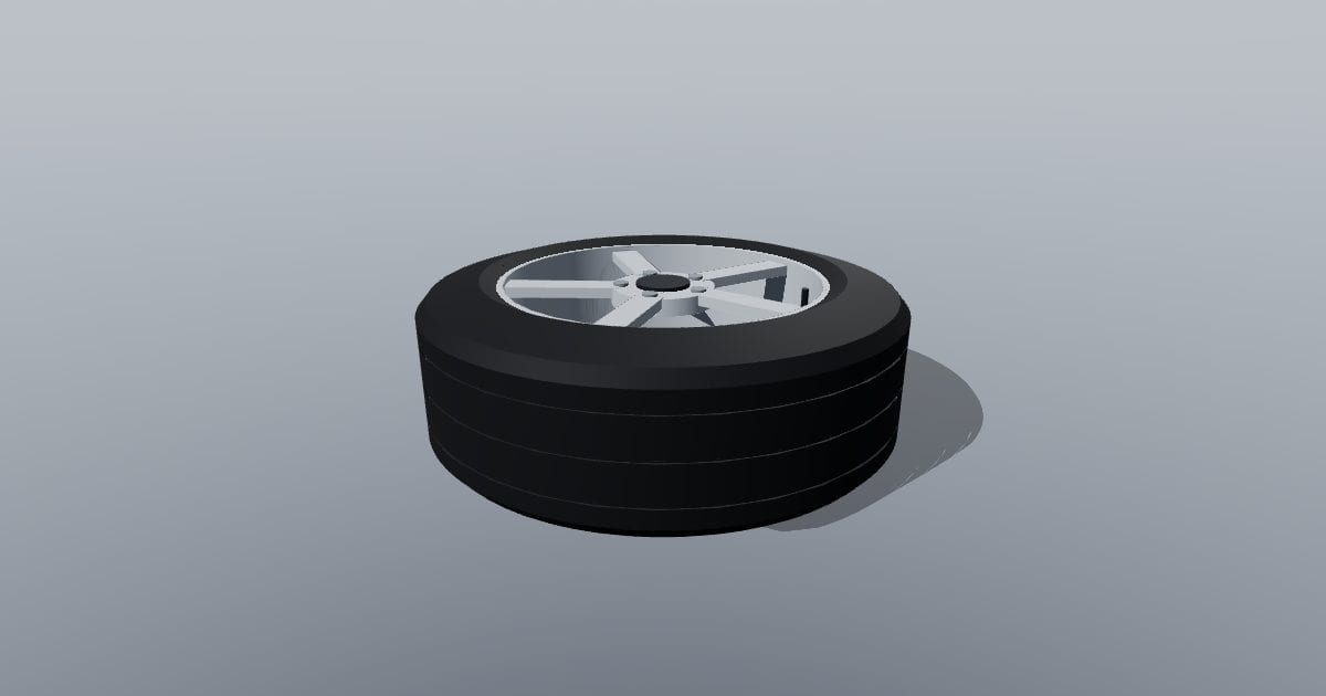 17 inch five-spoke alloy wheel and tyre