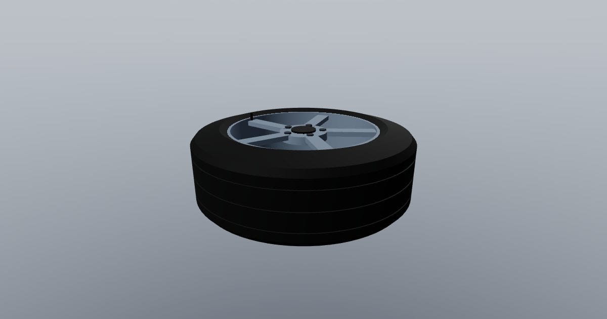 17 inch five-spoke alloy wheel and tyre (FBX)