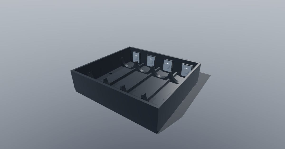 18650 four-cell battery holder