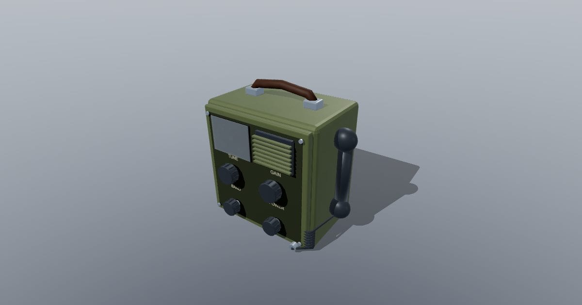 1940s field radio