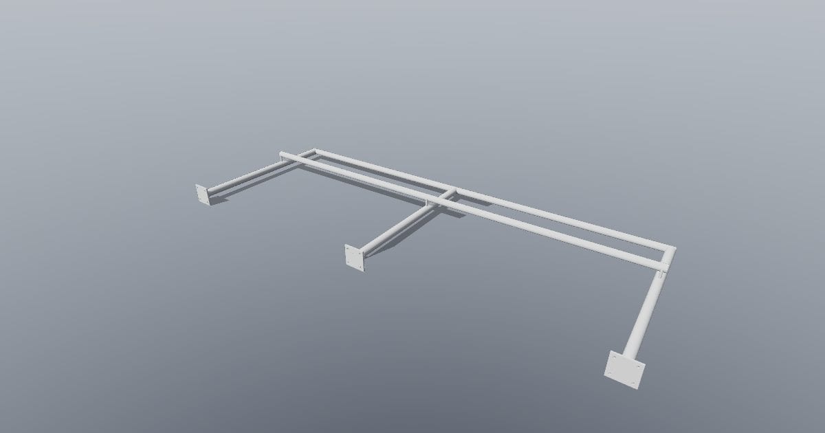2.4 m dual-height accessible handrail (IFC)
