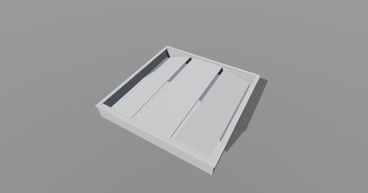 2 x 2 ft volumetric LED troffer