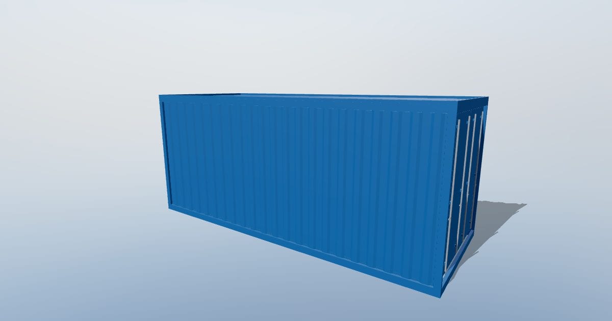 20 ft standard shipping container
