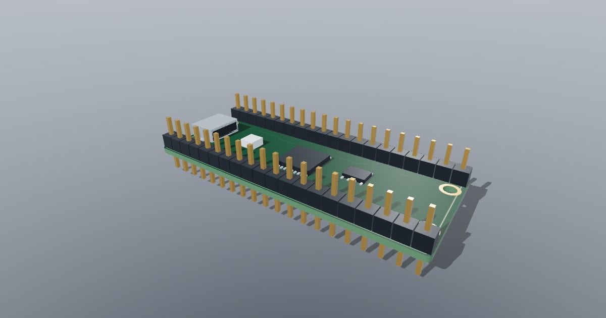21 x 51 mm Pico-style development board