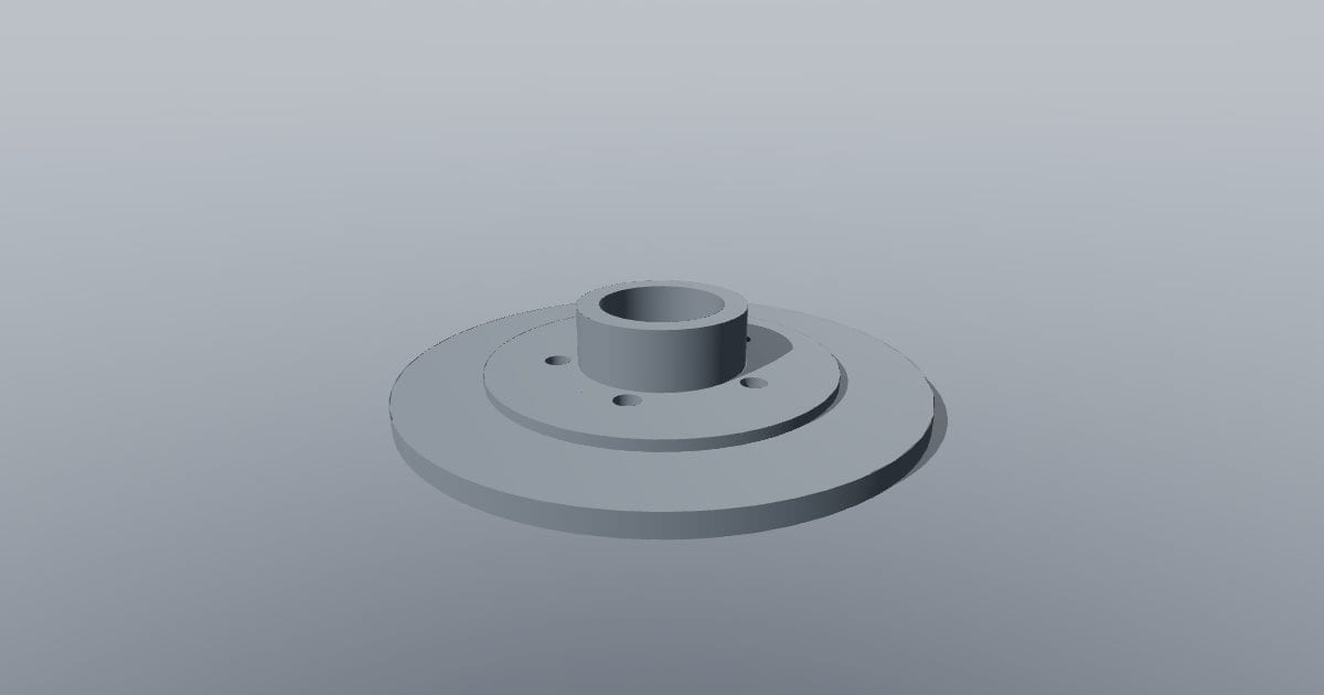 280 mm solid brake disc
