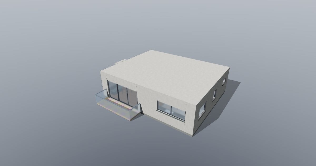 2BHK apartment 3D model: Free GLB 3D model (CC0) | Innerscene 3D Parts ...