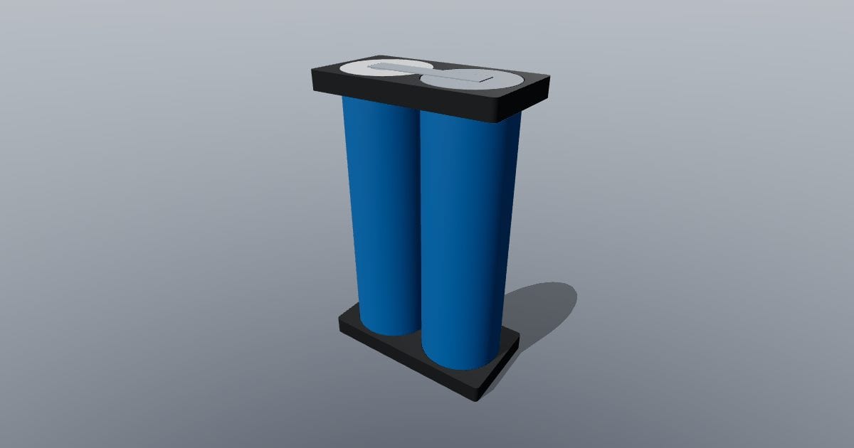2S 18650 pack layout