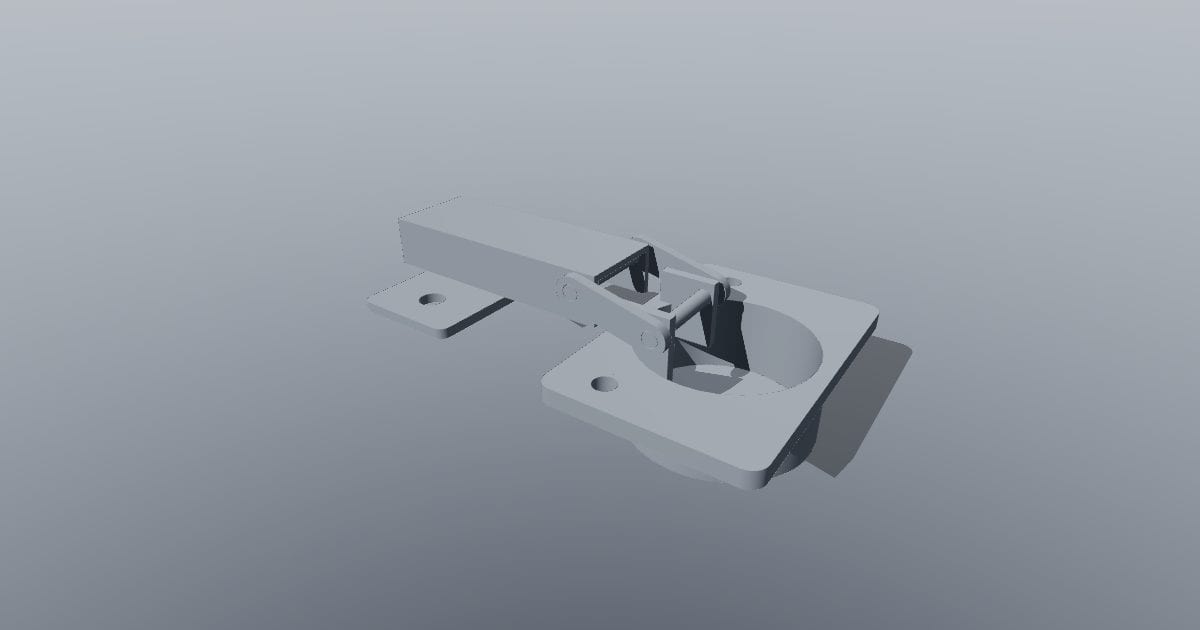 35 mm concealed cabinet hinge, open layout