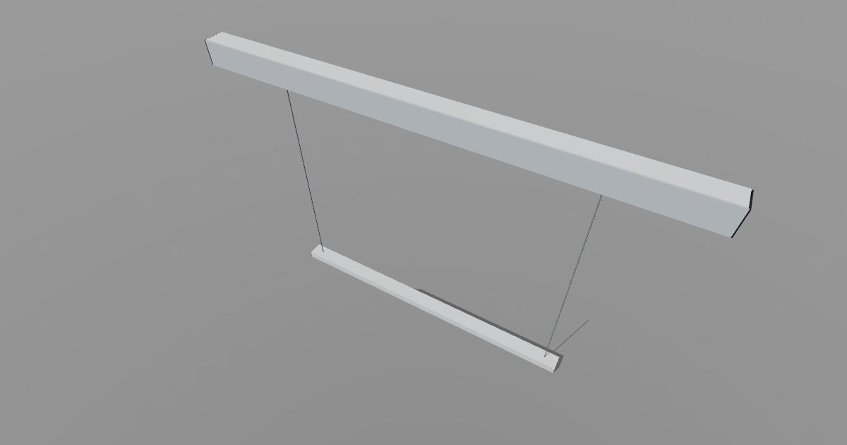 4 ft suspended linear pendant