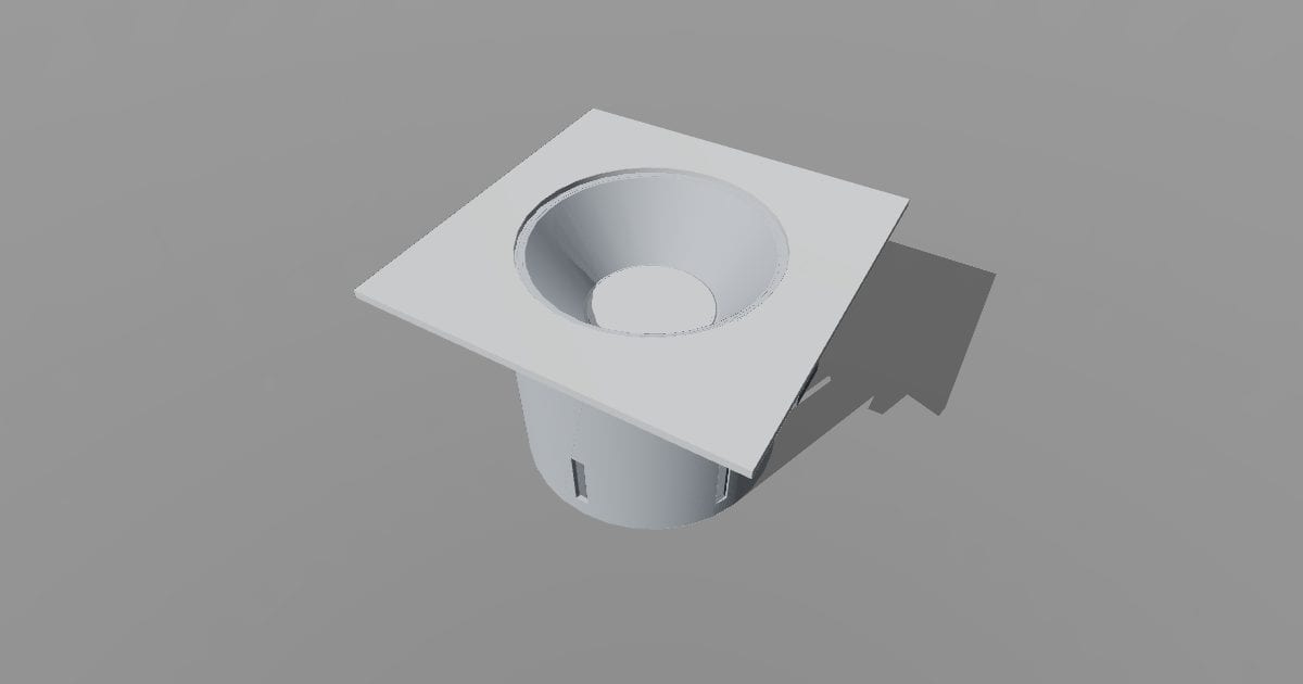 4 inch square recessed LED downlight