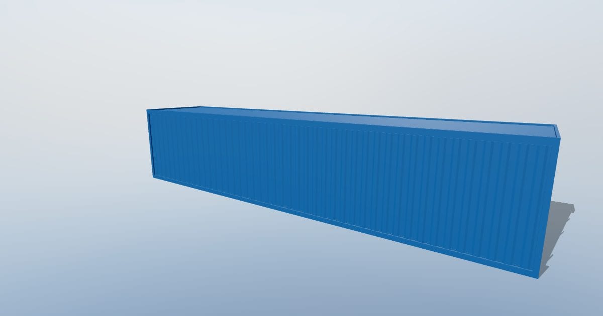 40 ft standard shipping container