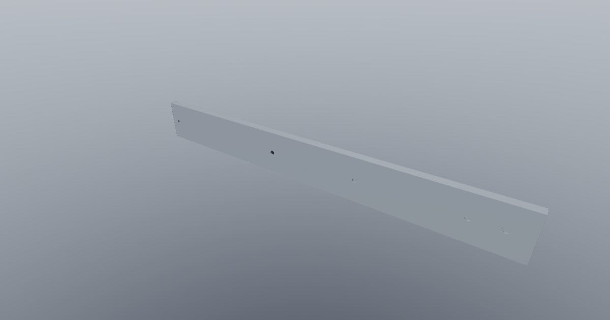 400 mm ball-bearing drawer slide, closed