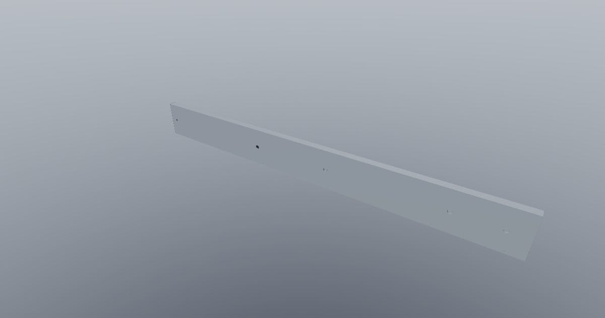 450 mm ball-bearing drawer slide, closed