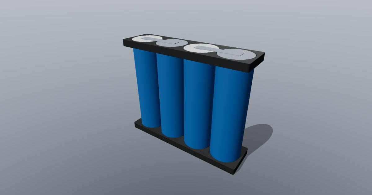 4S 18650 pack layout