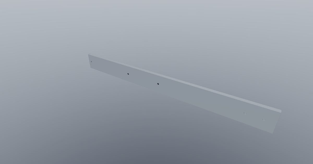 500 mm ball-bearing drawer slide, closed