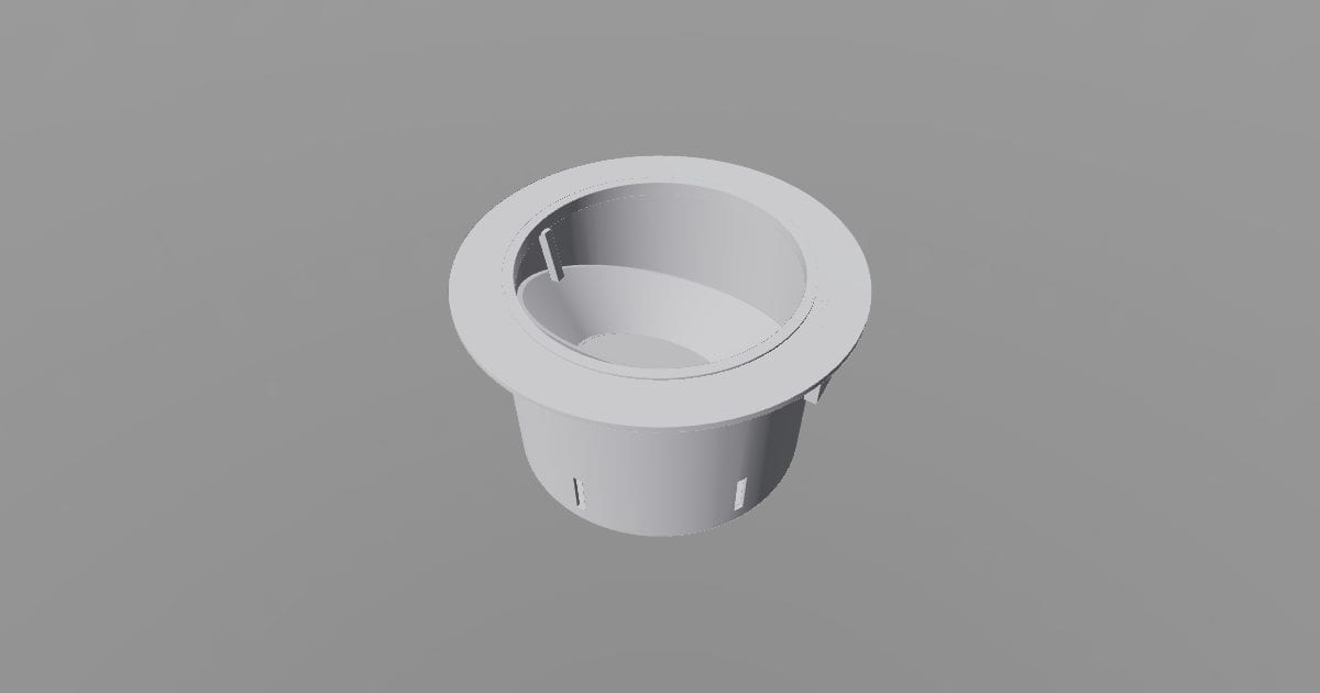 6 inch adjustable gimbal recessed downlight (OBJ)