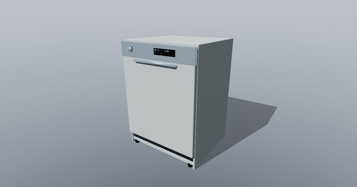 60 cm built-in dishwasher - closed