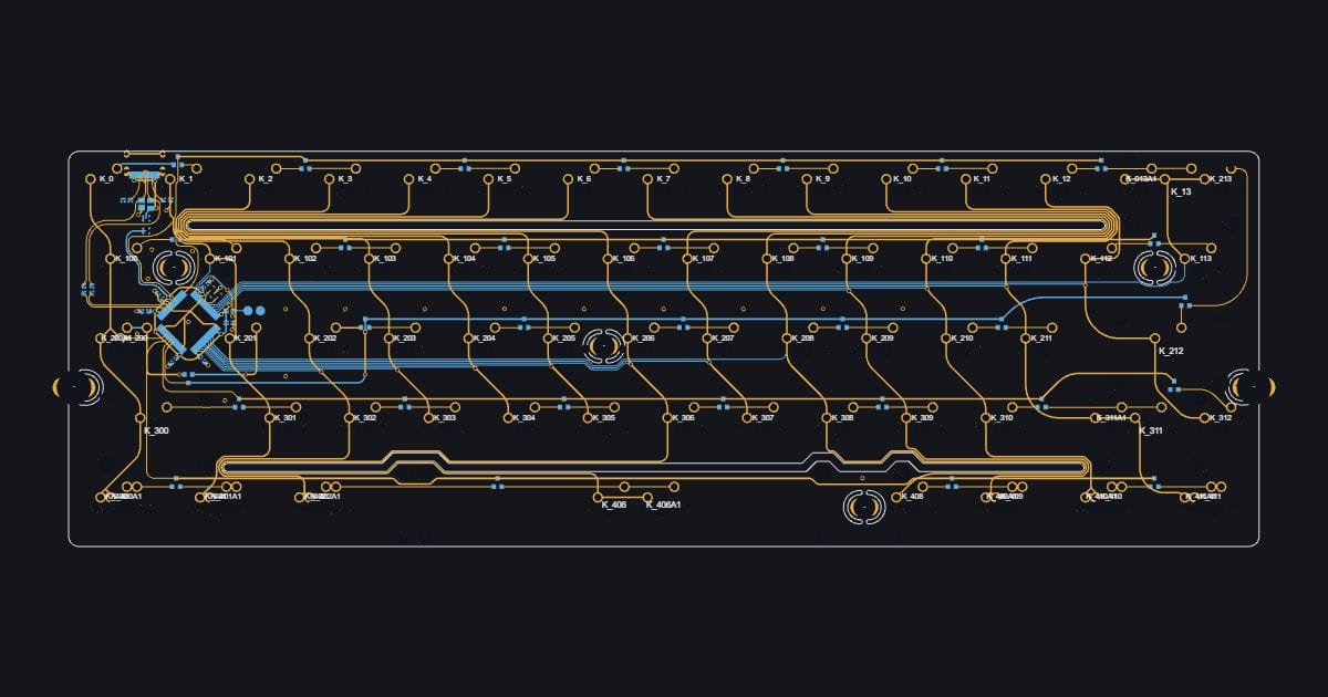 60% mechanical keyboard PCB