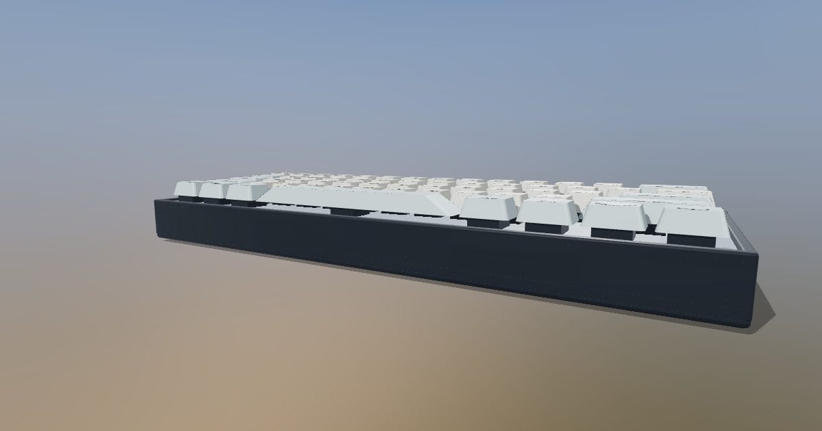 60% mechanical keyboard - with case