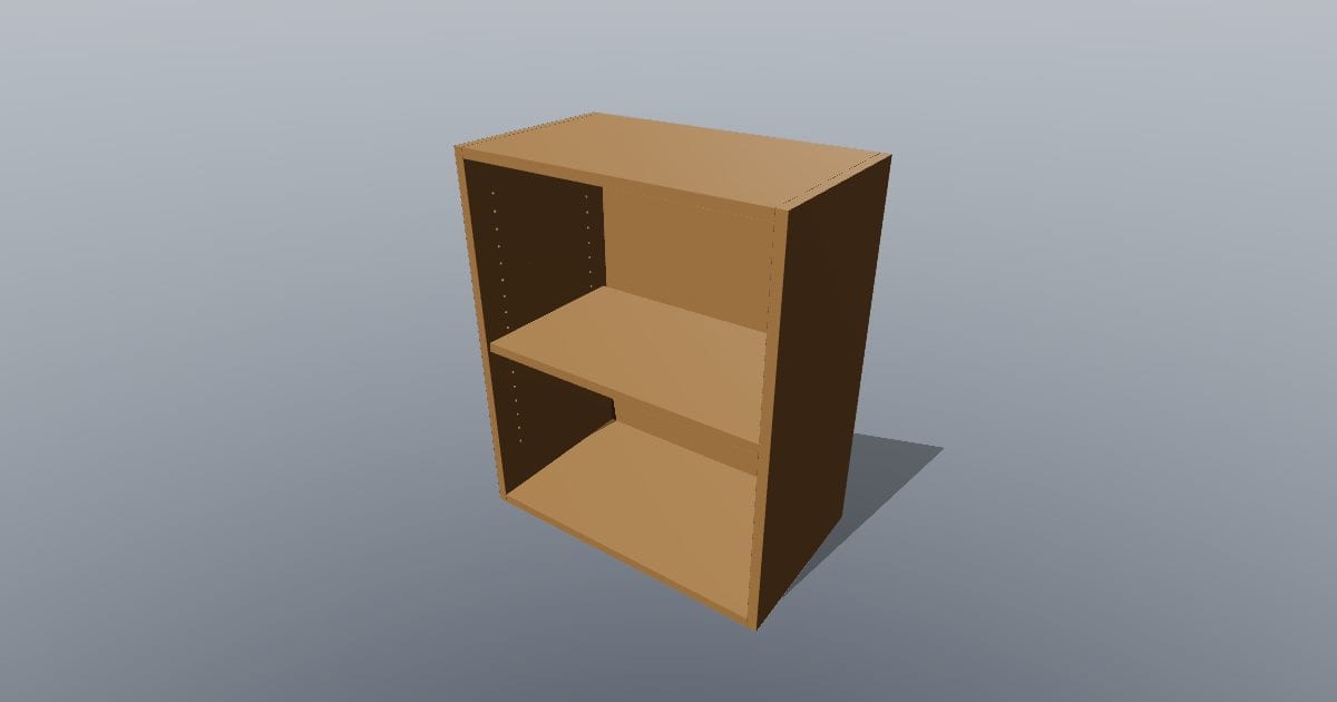 600 mm wall cabinet carcass