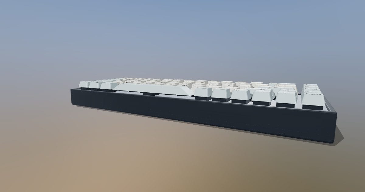 65% mechanical keyboard - with case