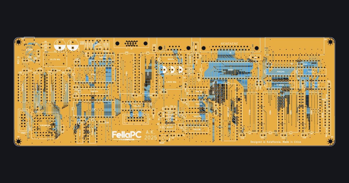 6502 computer main board (fab package)