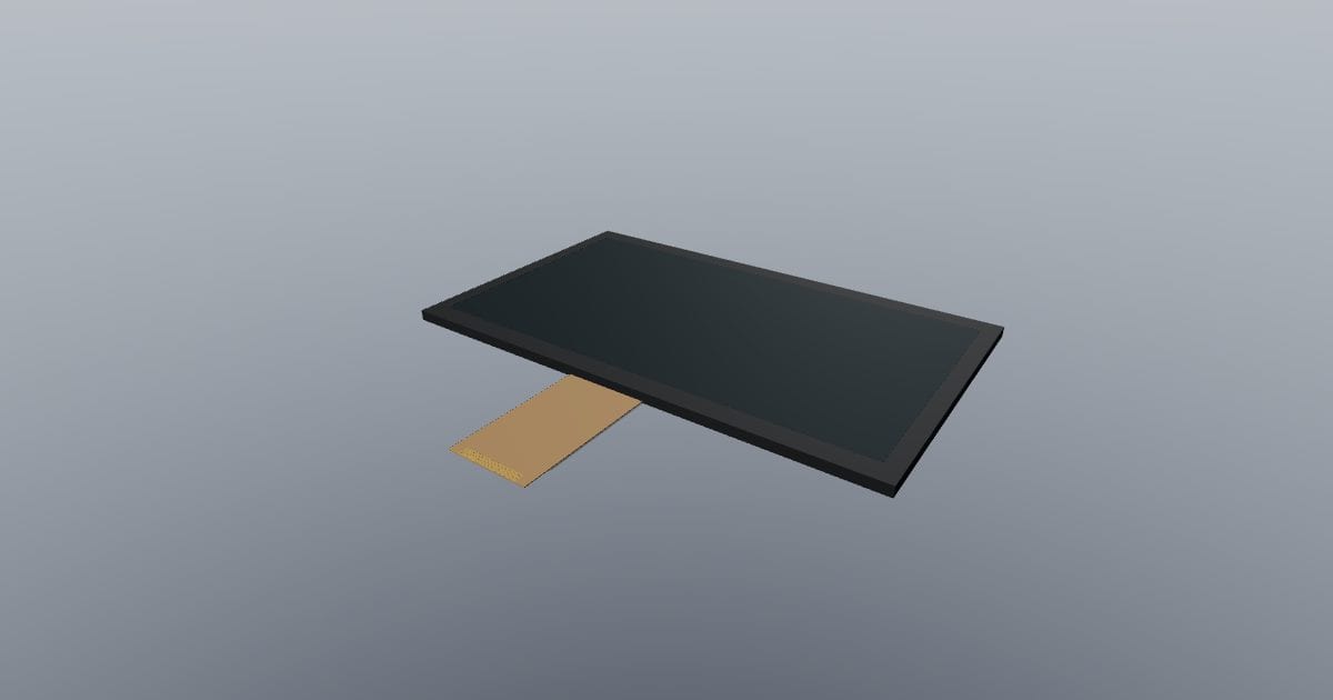 7-inch LCD panel with ribbon