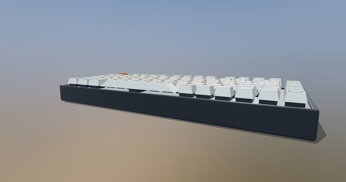 75% mechanical keyboard - with case