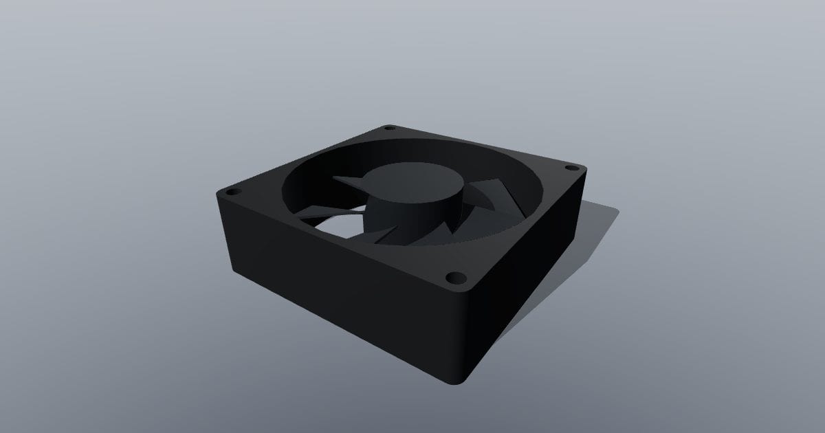 80 mm axial cooling fan