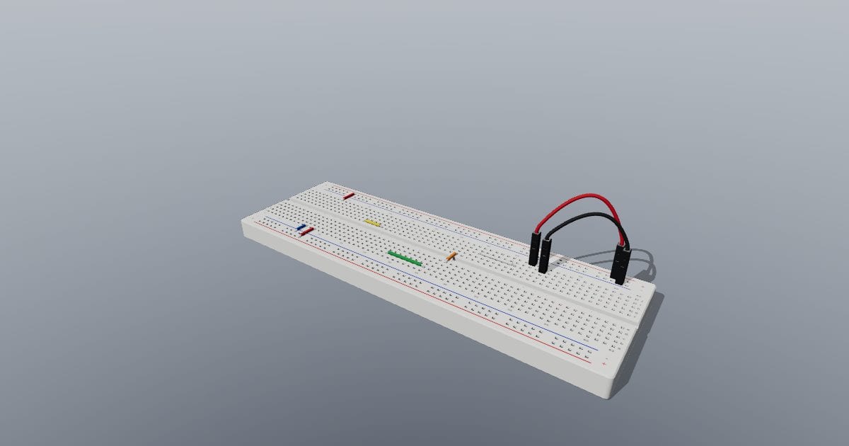 830-point breadboard with jumper wires