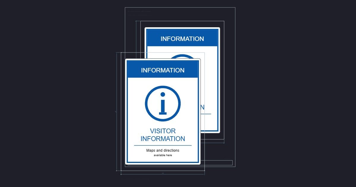 A4 symbol: Information: visitor information