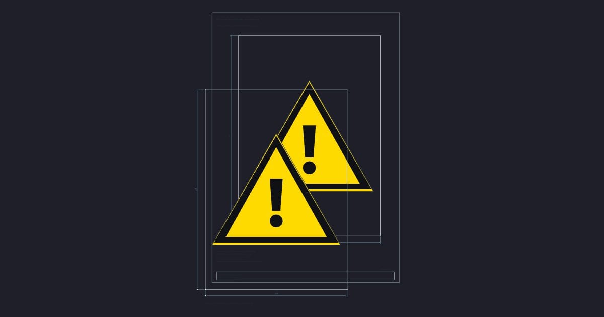 A4 symbol: Warning triangle: general warning