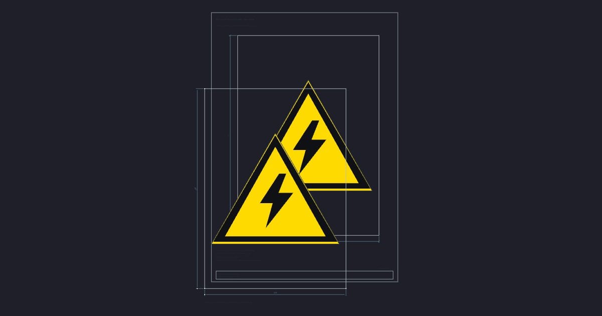 A4 symbol: Warning triangle: high voltage