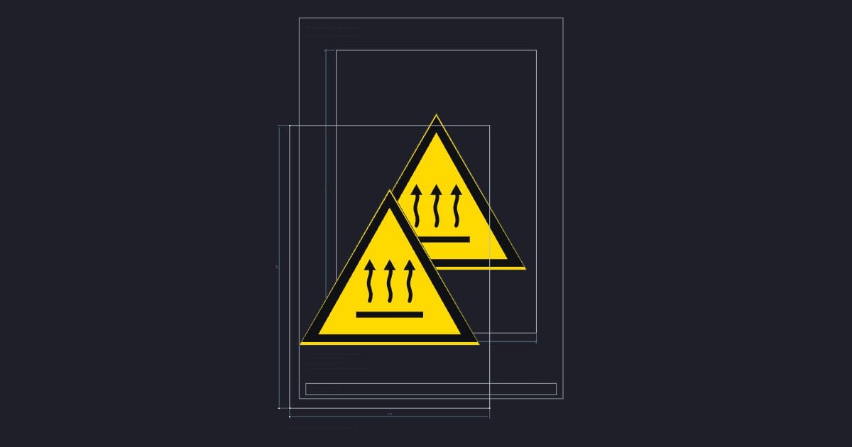 A4 symbol: Warning triangle: hot surface